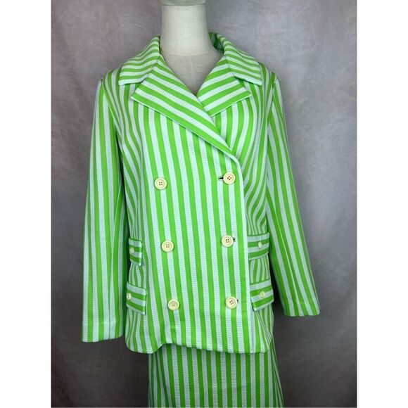 Vintage 1970s Mod MCM Plus Size Skirt Suit Large Psychedelic Nardis of Dallas - Picture 7 of 10
